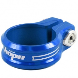 Hope bolted seat clamp - 38.5mm - Blue - stock photo