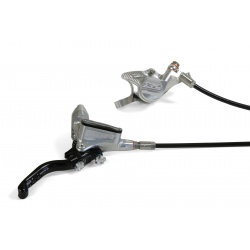 Hope Tech 3 X2 - UK fitting (Front R/H) - Silver - stock photo