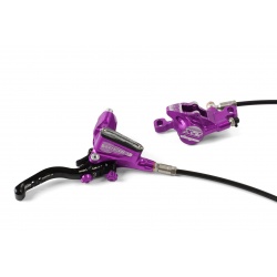 Hope Tech 3 X2 - UK fitting (Front R/H) - Purple - stock photo
