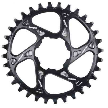 Hope 32T 12 Speed Shimano Spiderless Retainer - Black - stock photo