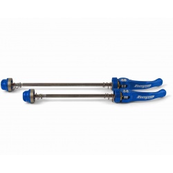 Hope Road 130mm Quick Release Skewer Pair - Blue - stock photo