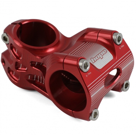 Hope A/M Stem 20 degree 50mm 31.8mm diameter - Red - stock photo