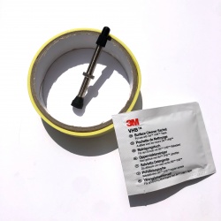 Hope Tubeless Kit - 24mm Tape (Suits RD40 Carbon Rim) - contents