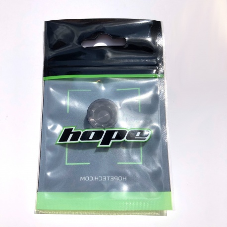 Hope V4 Small / E4 Caliper Bore Cap - Black - Front of packaging