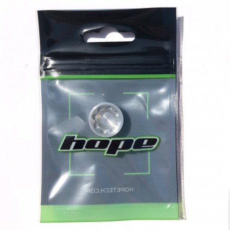 Hope V4 Small / E4 Caliper Bore Cap - Silver - Front of packaging 