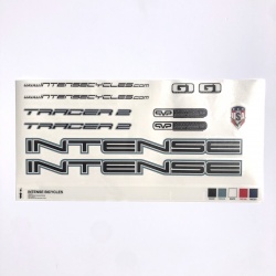 Intense Tracer 2 replacement black decals - All Stickers