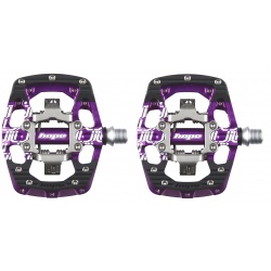 Hope Union Gravity Pedals - Pair - Purple - stock photo