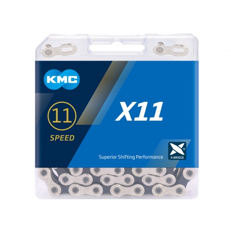 KMC X11 11-speed MTB/road bike chain - stock photo