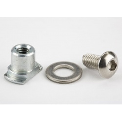 Brompton telescopic seatpost locator key and screw - stock image 