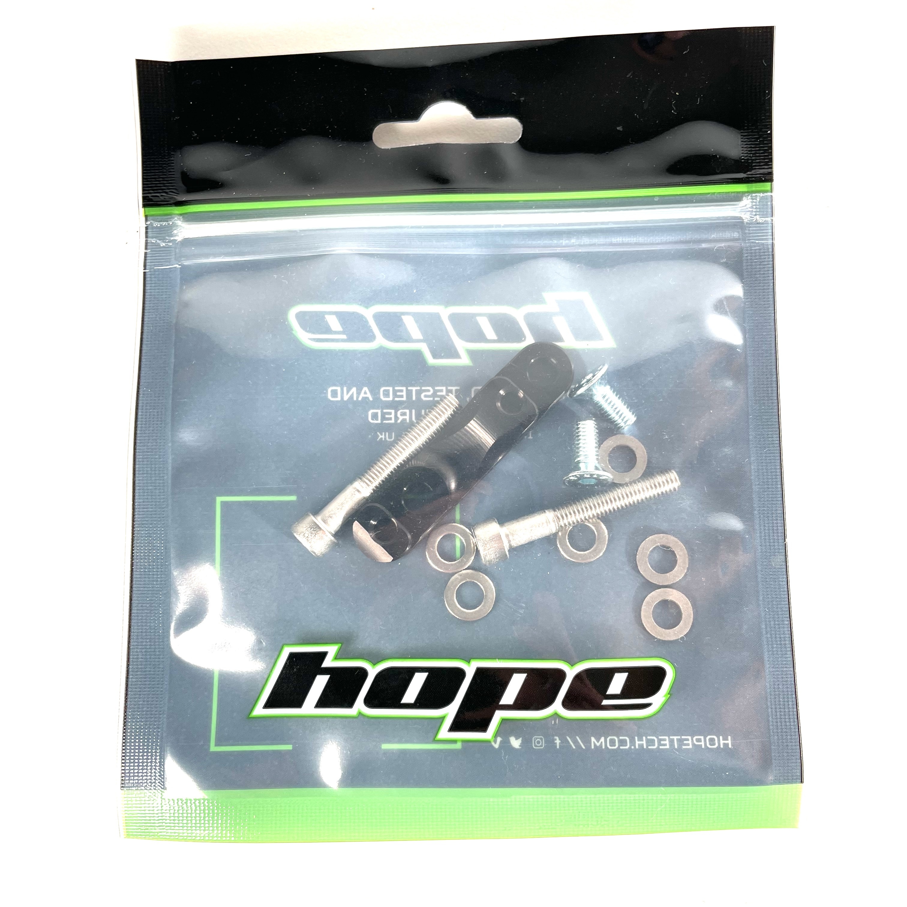 Hope Brake Adapter Mount Y - Flat Mount Cal to FM (R-160) - Black